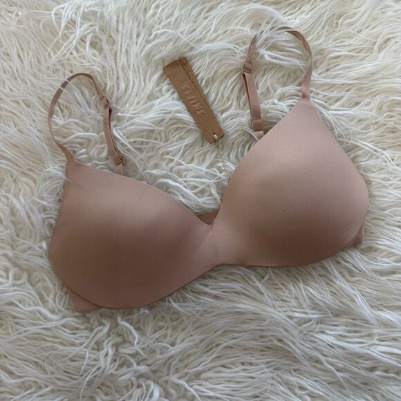 Skims Wireless Form Pushup Plunge Bra Clay Size 32C - Picture 4 of 9